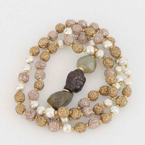 Necklace Budha with Rudraksha beads - Picture 3 of 4